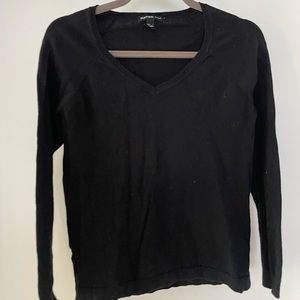 Black Mango V-Neck Sweater